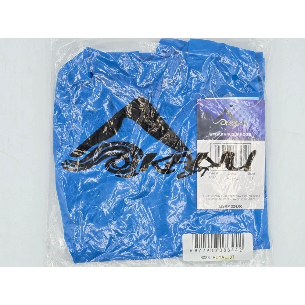 Kanu Surf Boys' Fiji UPF‎ 50+ Sun Protective Rashguard Blue Size 3T